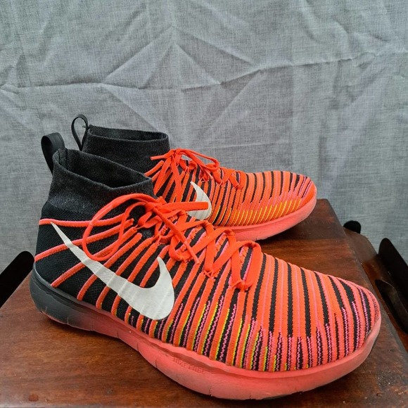 %Nike Free Train Force Flyknit Men\'s Training Shoes Size 12.5 Crimson Red / A 30 main image 8